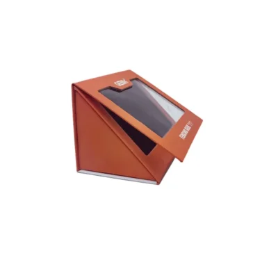 Elegant Slanted Corner Display Box with PVC Window