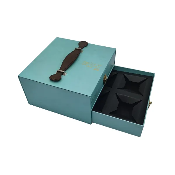 Double-Layer Drawer-Style Jewelry Box with Handle