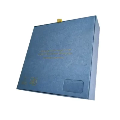 Luxury Flip-Top Gift Box with Gold Foil Stamping & Embossing