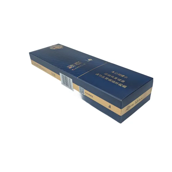 Elegant Hard Lid Cigarette Box with Gold Foil