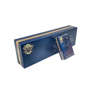 Elegant Hard Lid Cigarette Box with Gold Foil