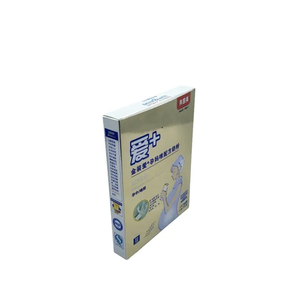 Gloss Lamination UV Printed White Cardboard Milk Powder Box